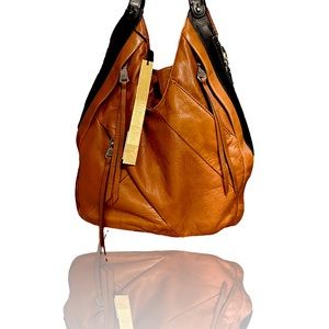 NWT - Christopher Kon Brown Leather Hobo Bag
